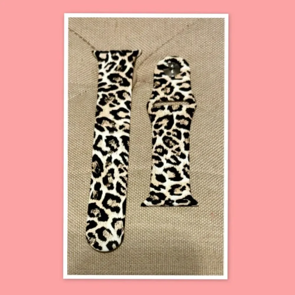 Cheetah Print Soft Silicone Band for Apple I Watch